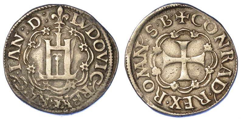 GENOVA. LUDOVICO XII (Re di Francia), 1499-1507. Testone.  - Asta Numismatica - Cambi Casa d'Aste