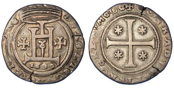 GENOVA. DOGI BIENNALI, 1528-1797. SERIE DELLA II FASE, 1541-1637. Quarto di scudo 1610.