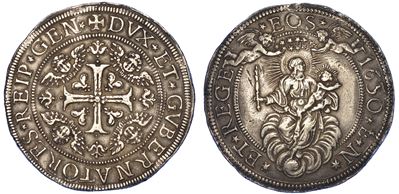 Genova. Dogi Biennali, 1528-1797. Serie della III Fase, 1637-1797. da 1 Scudo e Mezzo 1650.