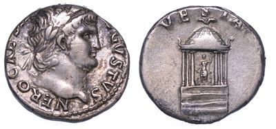 Nerone, 54-68. Denario, Anni 65-66.