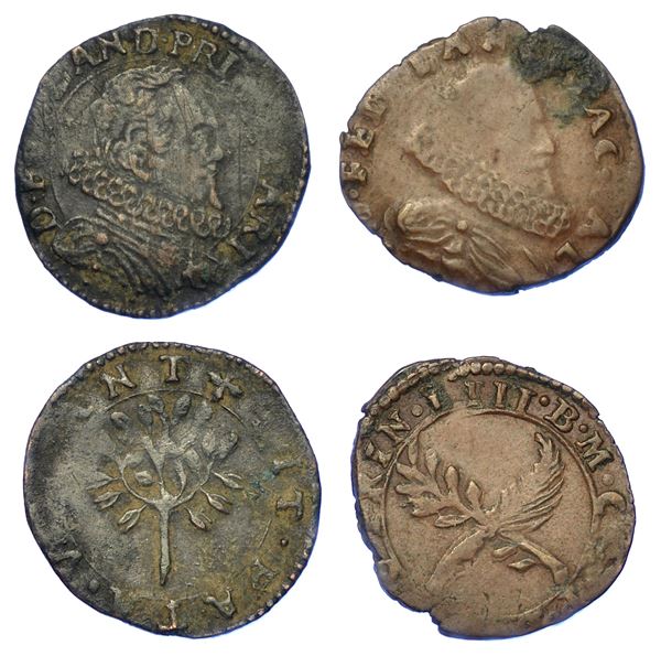 BARDI E COMPIANO. Lotto di due monete.