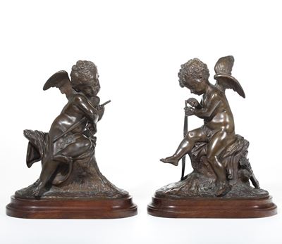 Charles Gabriel Sauvage Lemire (1741-1827) Coppia di Cupido