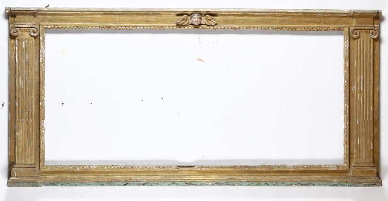 Grande caminiera in legno intagliato e dorato  - Asta Antiquariato - Cambi Casa d'Aste