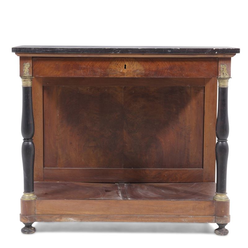 Consolle impero lastronata. XIX secolo  - Auction Antique - Cambi Casa d'Aste
