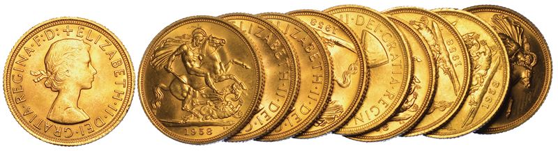 REGNO UNITO. ELIZABETH II, 1953-2022. Lotto di dieci monete.  - Auction Numismatics - Cambi Casa d'Aste