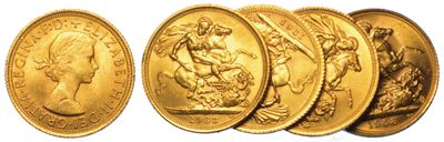 Regno Unito. Elizabeth II, 1953-2022. Lotto di Cinque Monete.