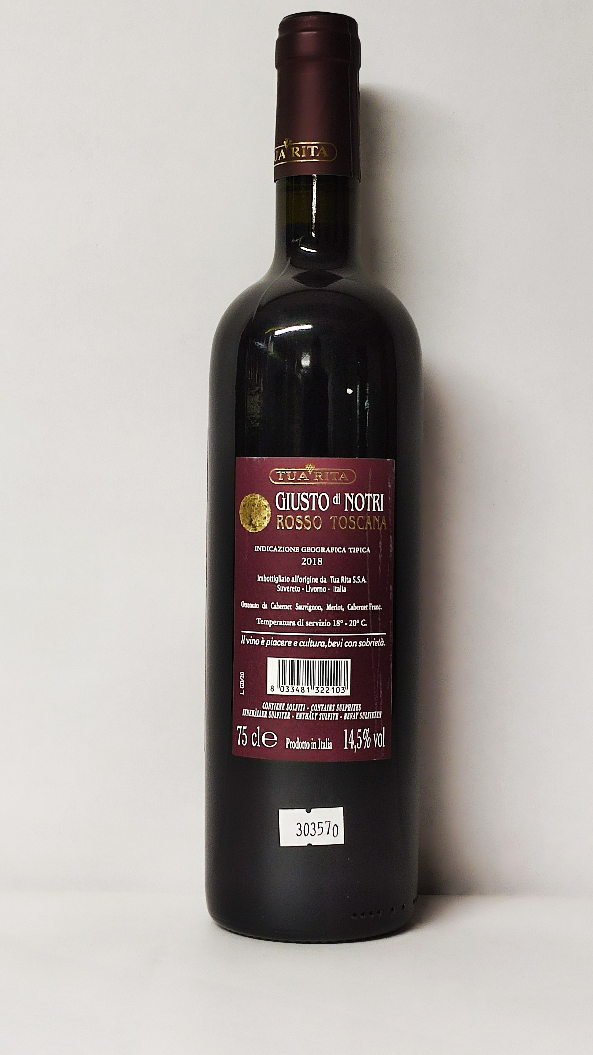 Giusto di Notri, Tua Rita 2018
