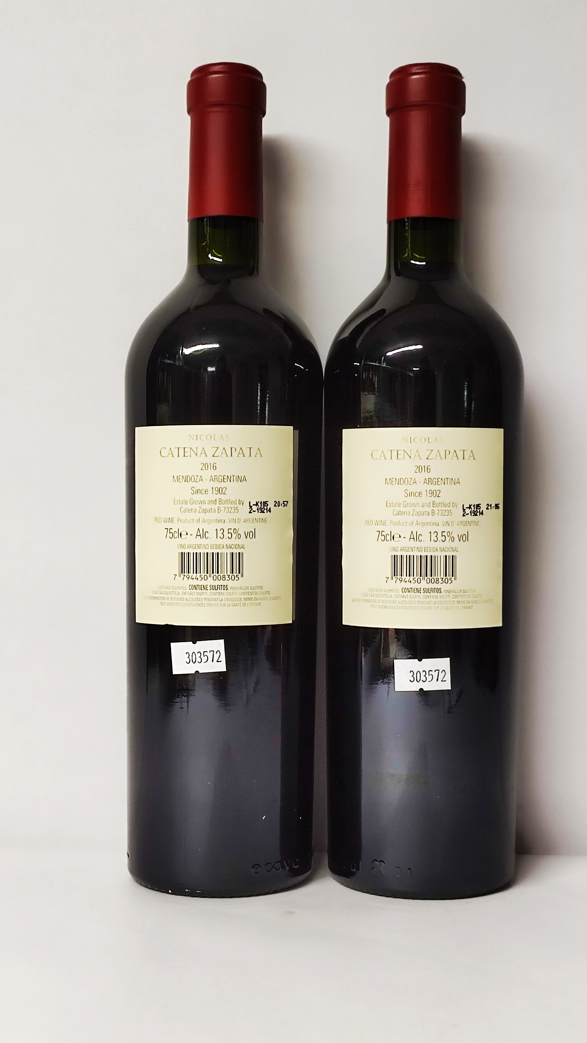 Nicolas, Catena Zapata 2016