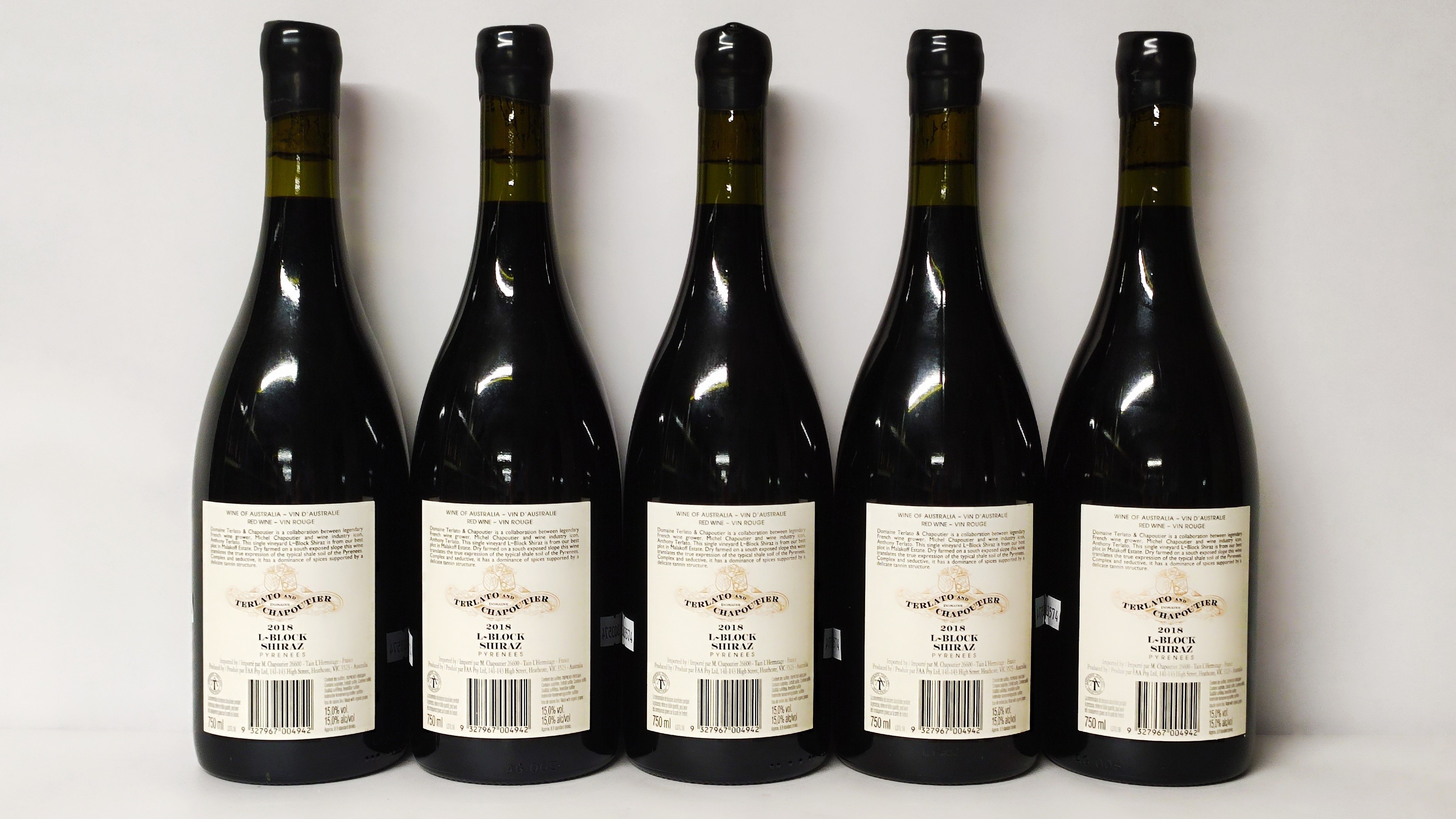 Shiraz L. Block, Domaine Terlato Et Chapoutier 2018