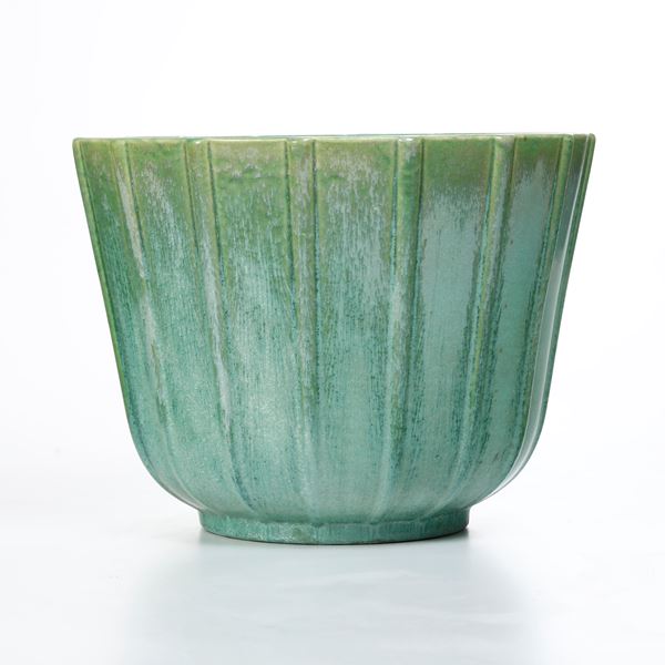 Cachepot. Laveno, Società Ceramica Italiana, anni '50 del XX secolo. Probabile modello di Guido Andlovitz (1900-1971).