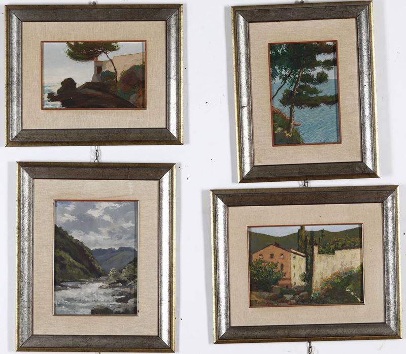 Ave Bassano : Quattro paesaggi  - Auction From the 19th century to contemporary art - Cambi Casa d'Aste