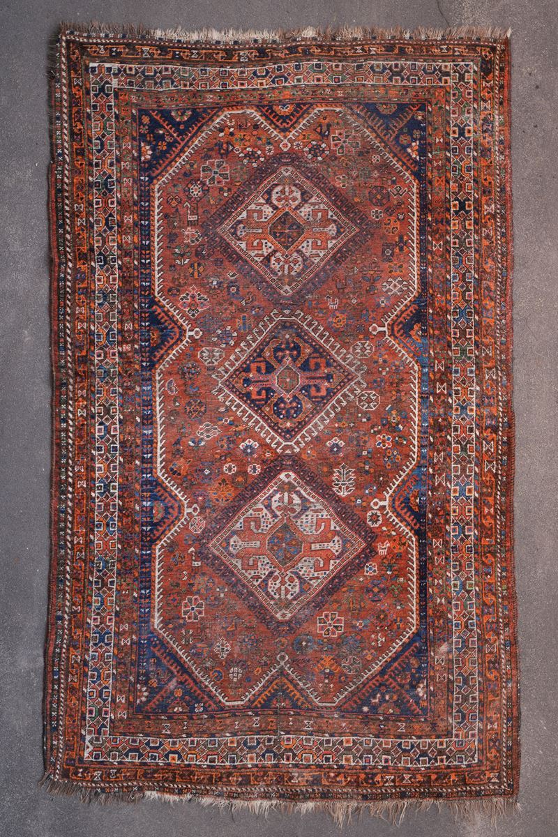 Tappeto Afshar, sud Persia inizio XX secolo  - Auction Carpets - Cambi Casa d'Aste