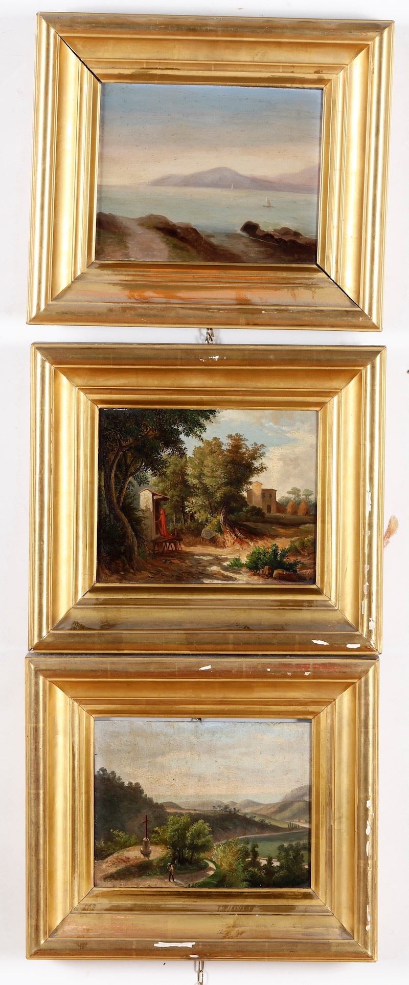 Lotto di tre piccoli dipinti  - Auction From the 19th century to contemporary art - Cambi Casa d'Aste