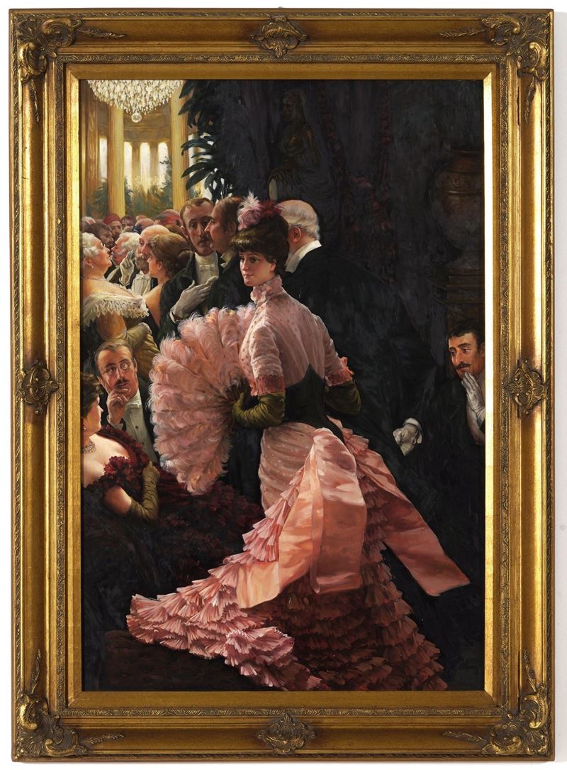Copia da James Tissot  - olio su tela - Asta Dipinti del XIX e XX secolo - Cambi Casa d'Aste