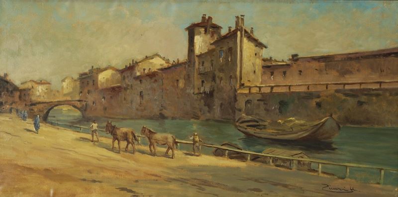 Umberto Ziveri : Veduta  - Asta Dipinti del XIX e XX secolo - Cambi Casa d'Aste