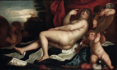 Il risveglio di Venere, olio su tela