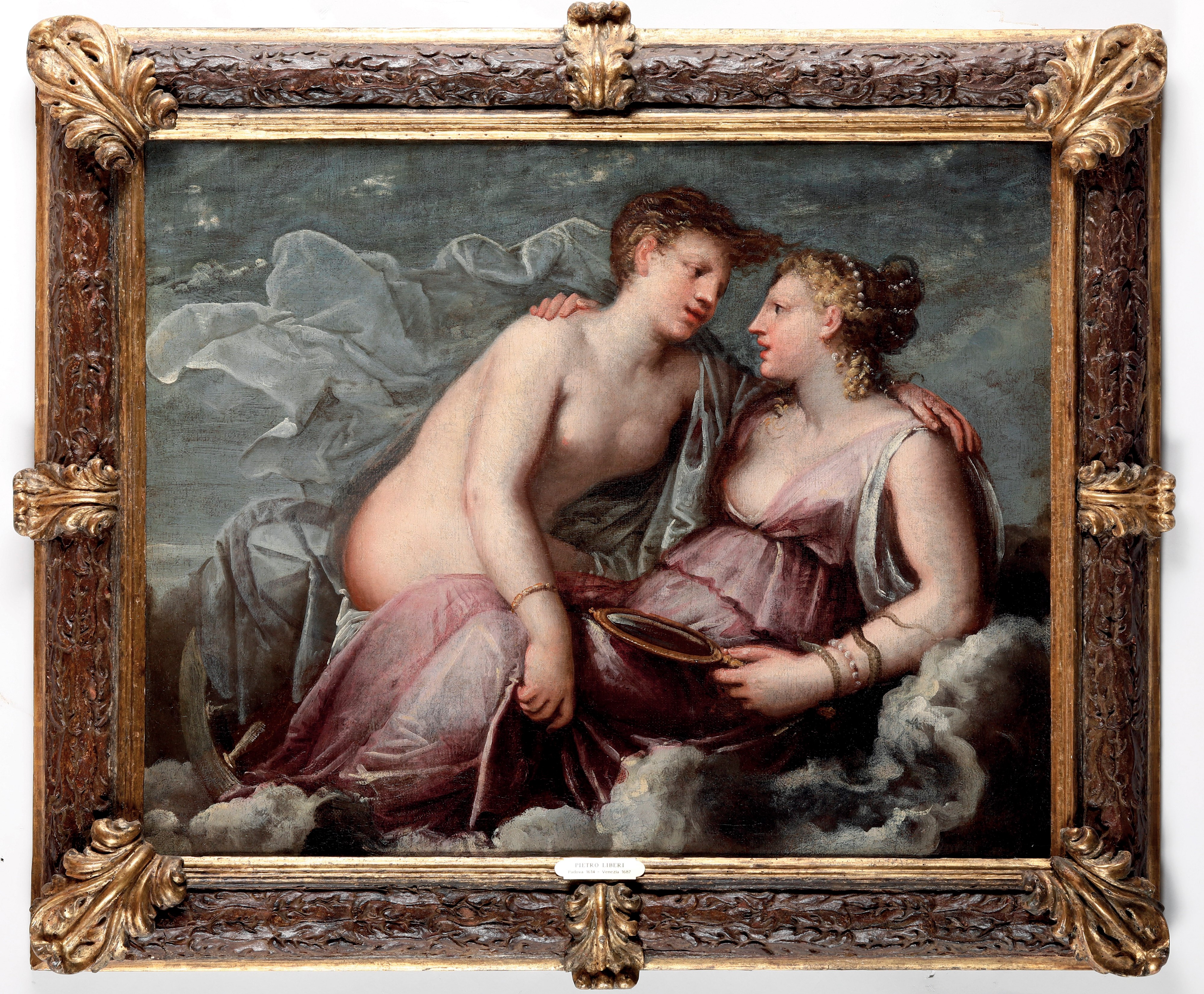 Marco Liberi - La Fortuna e la Prudenza, olio su tela