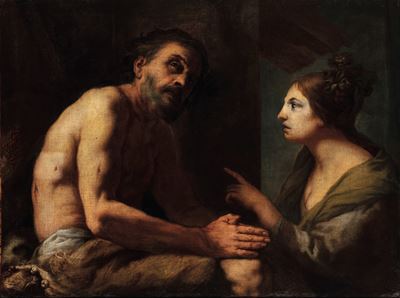 Giobbe Rimproverato dalla Moglie (allegoria della Fede)