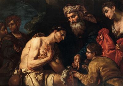 Il ritorno del figliol prodigo, olio su tela