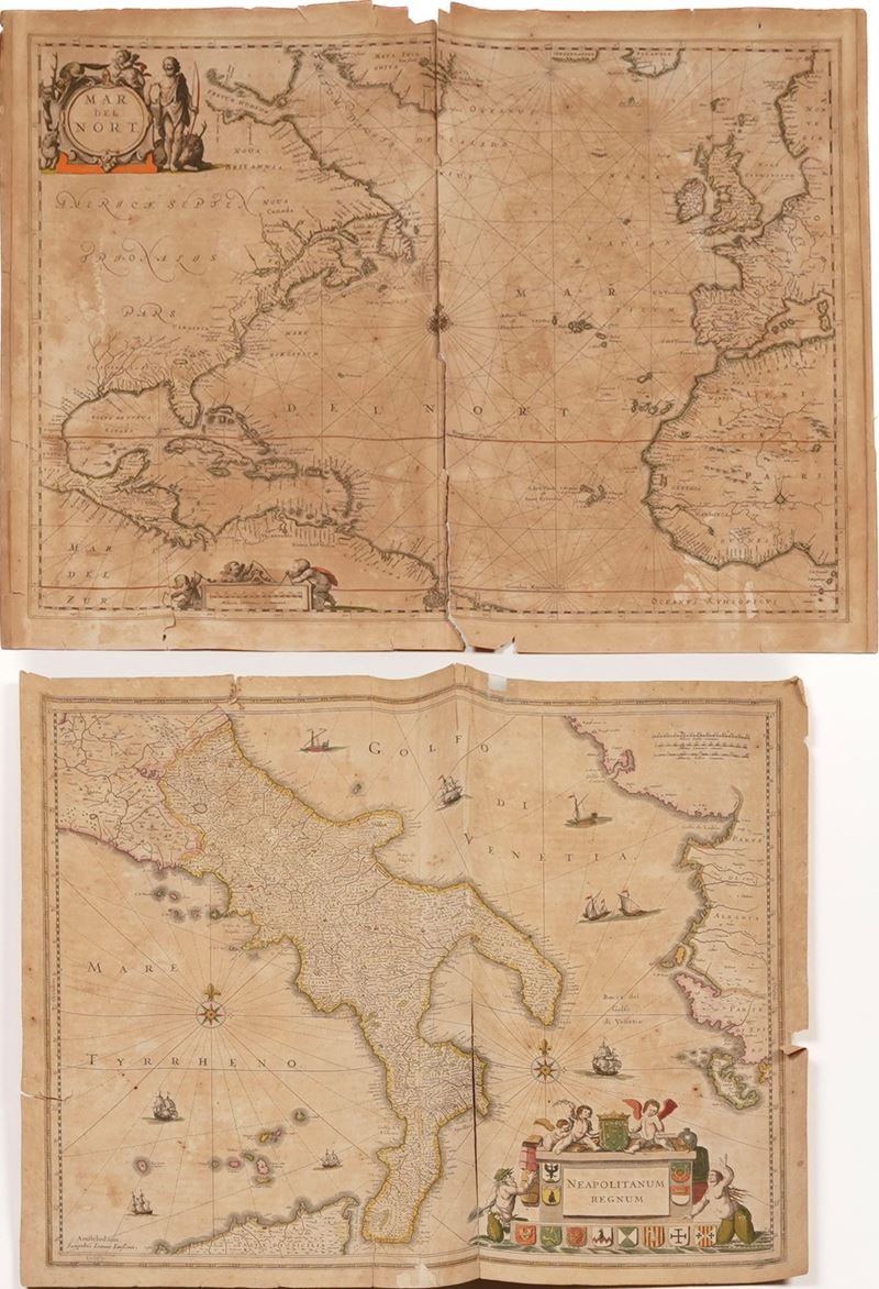Ioannis Iansoniu. Neapolitanum Regnum... Amsterdam, (1647).  - Asta Stampe, Vedute e Carte Geografiche - Cambi Casa d'Aste