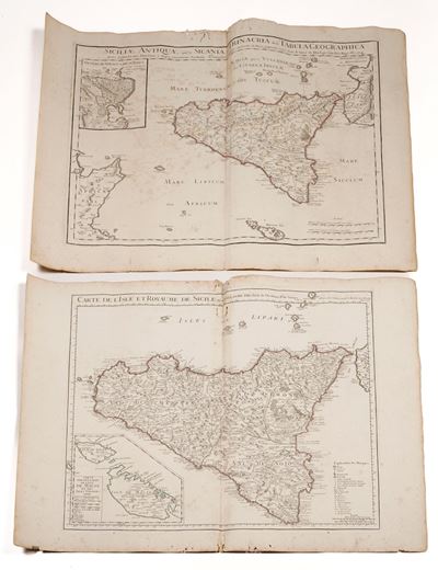 Gullaulme del Isle. Cart De L’isle Et Royaume De Sicile... a Paris, Chez L’autor, 1717.