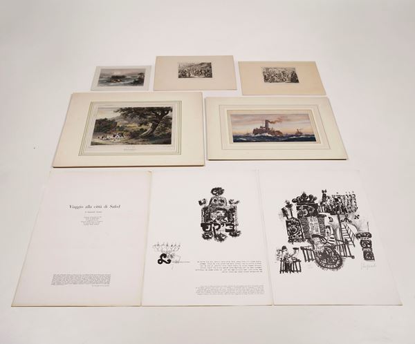 Stampe secoli XVIII-XIX. Venticinque incisioni di soggetti diversi.