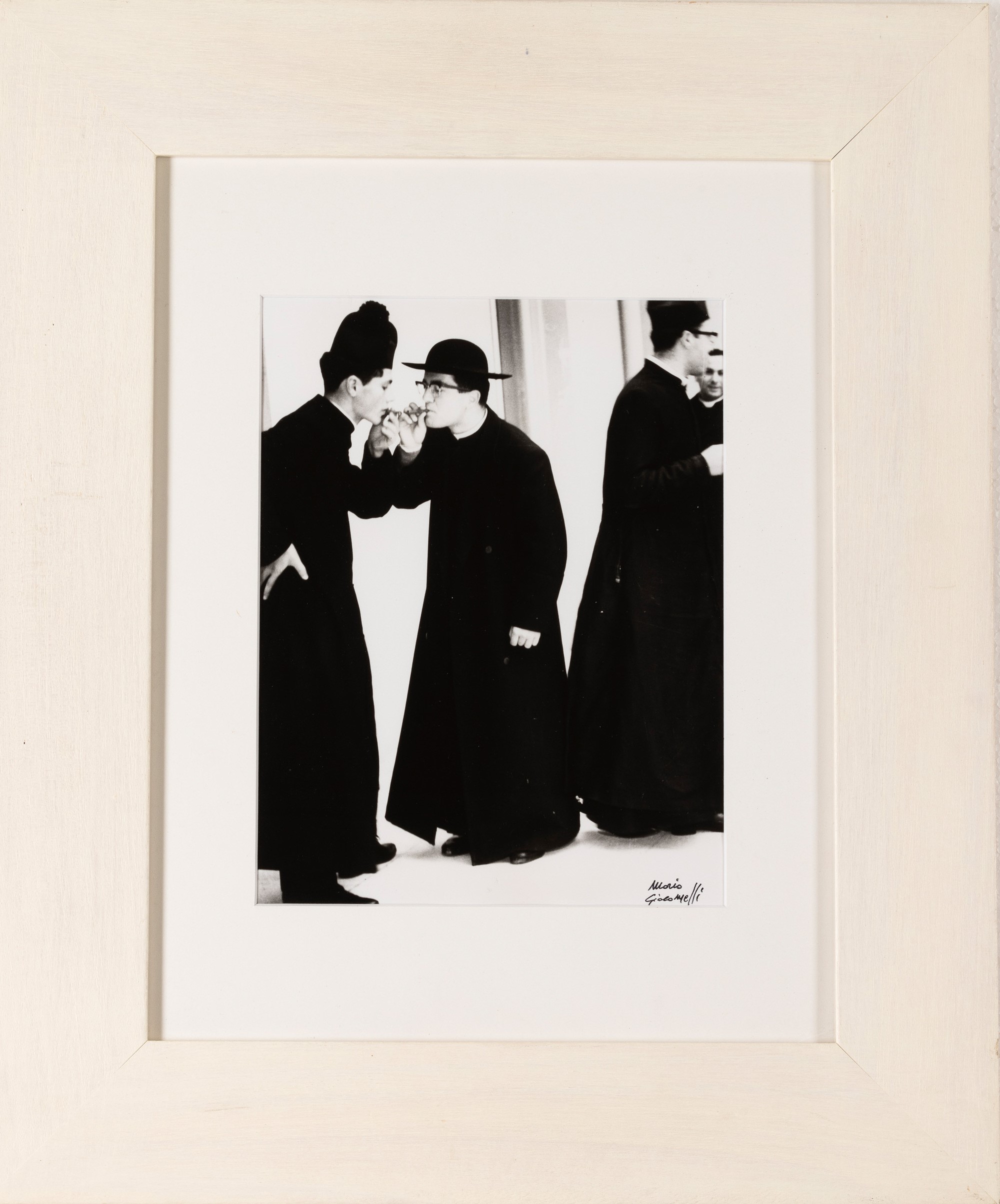Mario Giacomelli - Pretini che Fumano, dalla Serie "io Non Ho Mani che Mi Accarezzino il Volto"