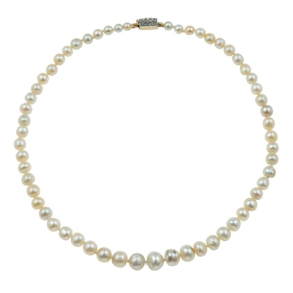 Filo di perle naturali di acqua salata