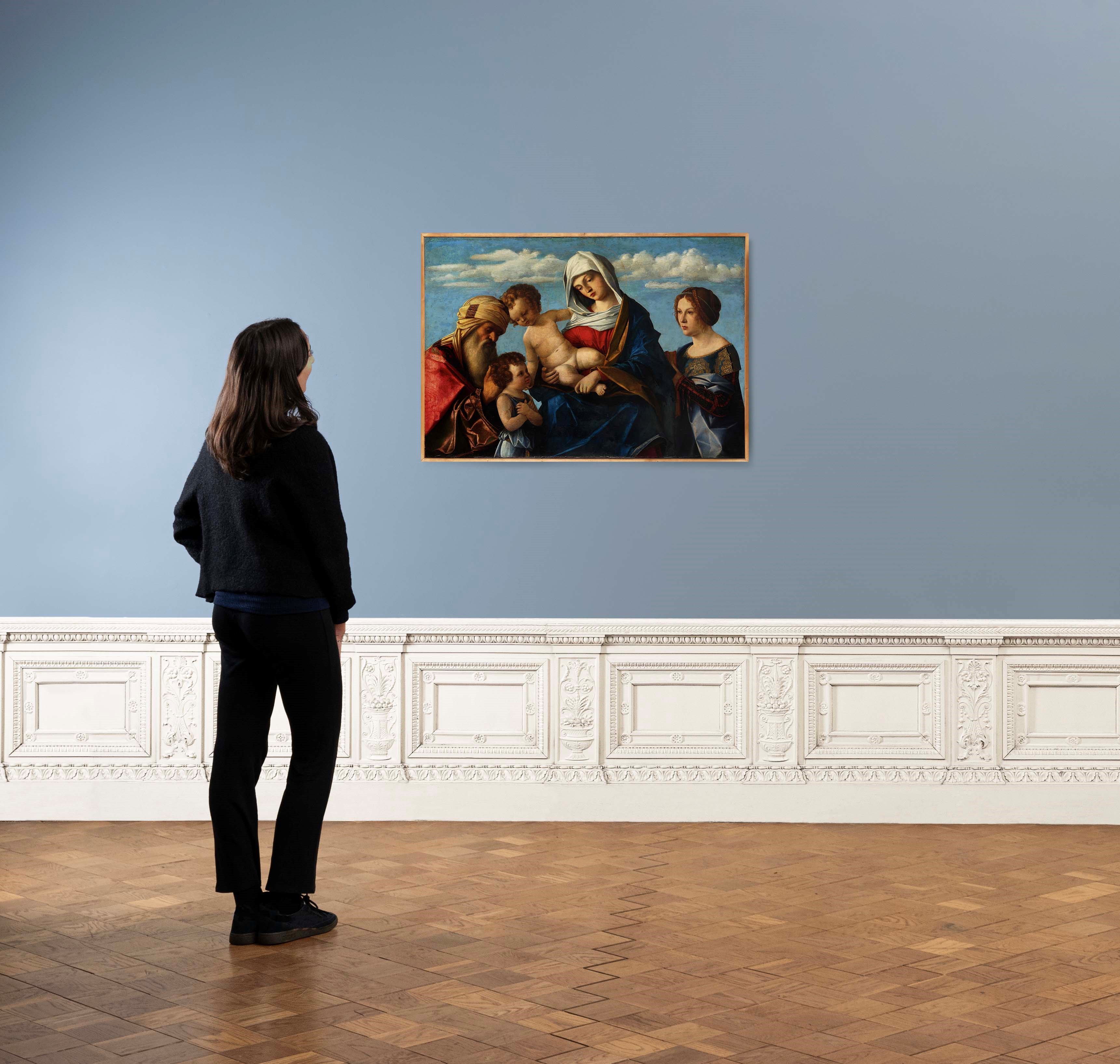 Vincenzo Catena - Madonna con Bambino e San Giovannino tra i santi Zaccaria e Caterina da Siena, ...