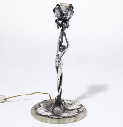 Lampada da Tavolo. Argenteria Tedesca della Prima Metà del XX Secolo