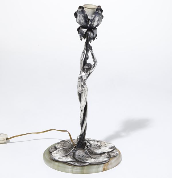 Lampada da tavolo. Argenteria tedesca della prima metà del XX secolo
