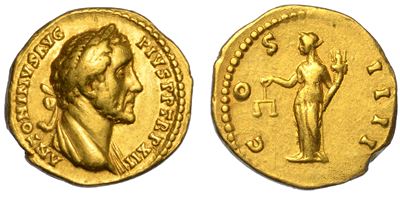 Antonino Pio, 138-161. Aureo, Anni 148-149.