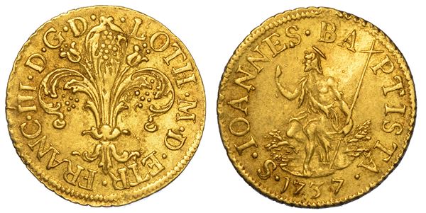 FIRENZE. FRANCESCO III DI LORENA, 1737-1765. Fiorino 1737.