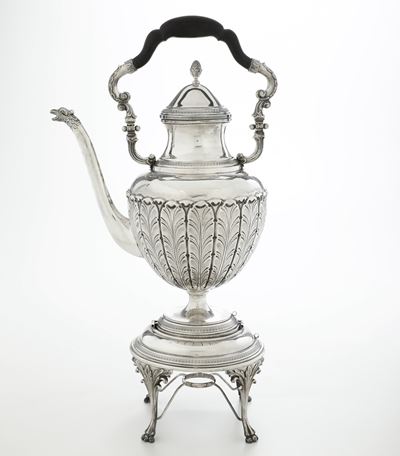 Bollitore. Argenteria Siciliana del XX Secolo, Argentiere Eugenio Stancampiano, Palermo