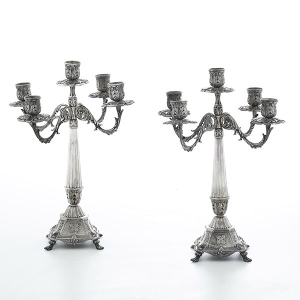 Coppia di candelabri