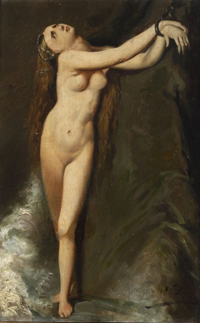 (XIX Secolo) Studio per Angelica