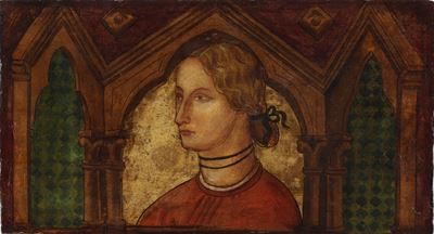 Nei Modi della Pittura Toscana del XV Secolo Busto Femminile