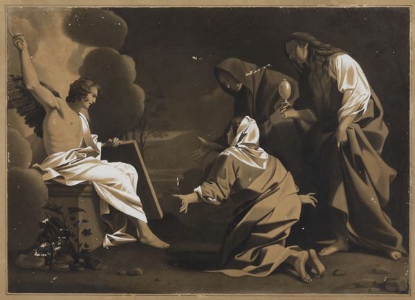 (XIX secolo) L’annuncio dell’angelo alle donne in visita al Sepolcro