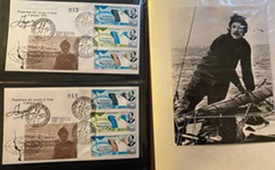 1973, Repubblica Italiana, Sette Buste, Ognuna Firmata da Ambrogio Fogar, Viaggiate Intorno al Mo...