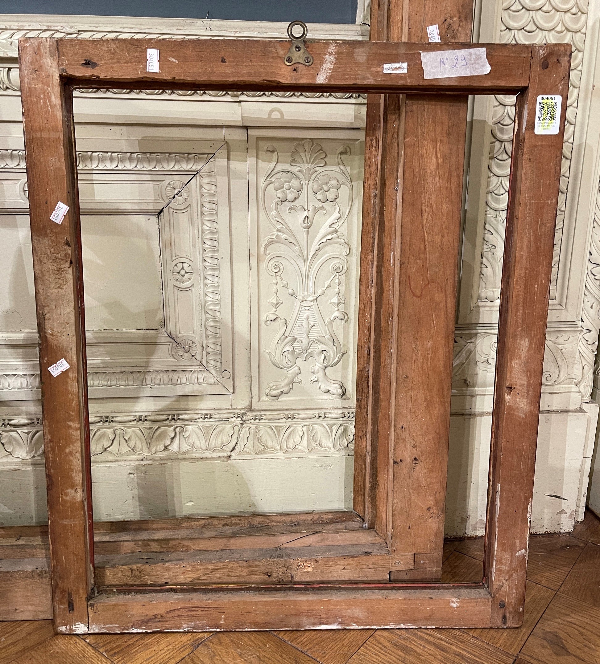Cornice Laccata Finto Porfido e Dorata, Roma Fine XVIII Secolo