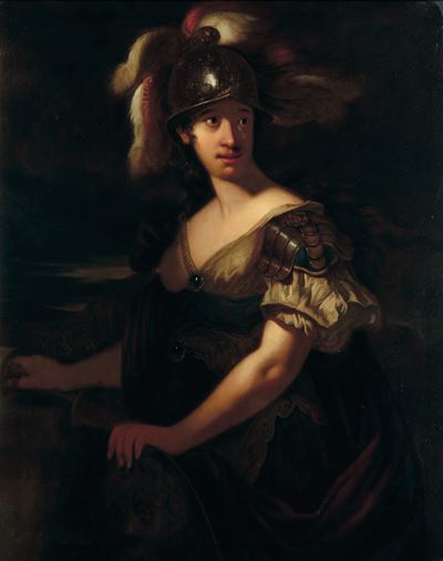 Minerva, olio su tela