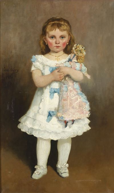 Ritratto di Bambina con Bambola