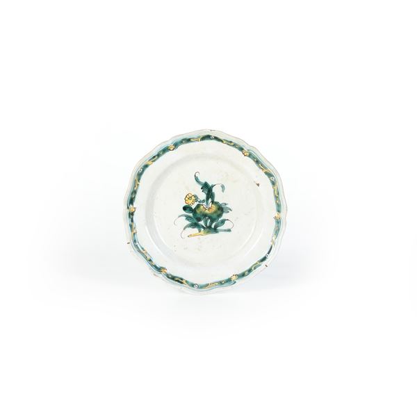 Piccolo piatto. Cerreto, XVIII secolo.