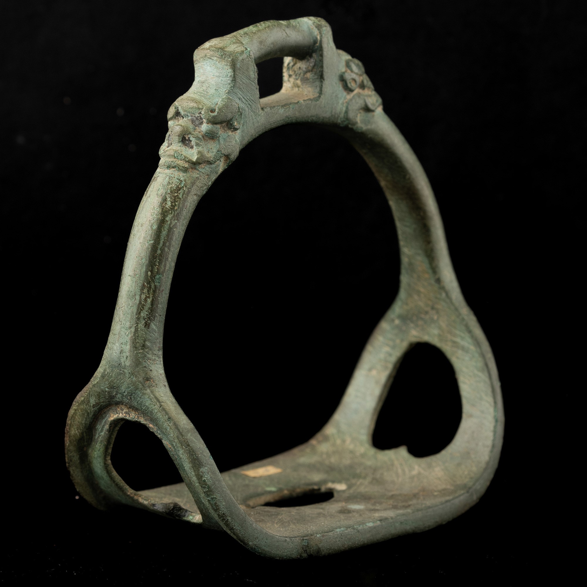 Staffa da Cavallo in Bronzo, Cina, Dinastia Qing, XIX Secolo