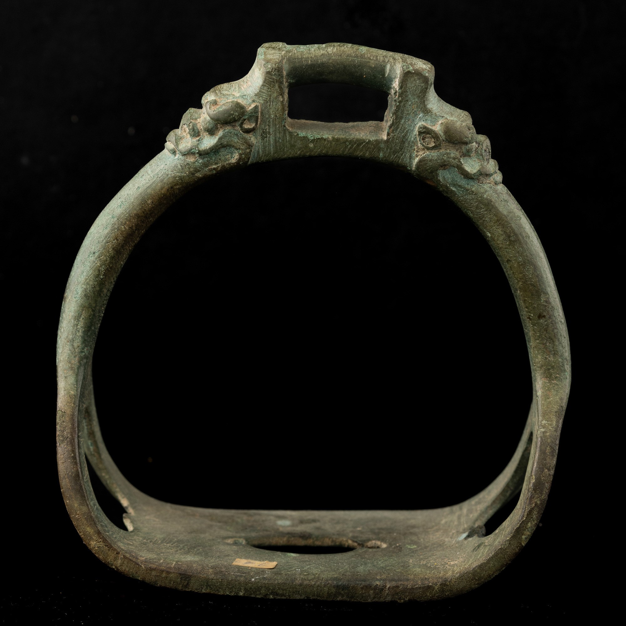 Staffa da Cavallo in Bronzo, Cina, Dinastia Qing, XIX Secolo
