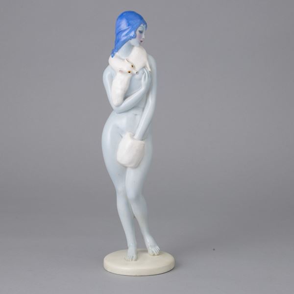 Lenci, Torino 1930 Nudino con pelliccia