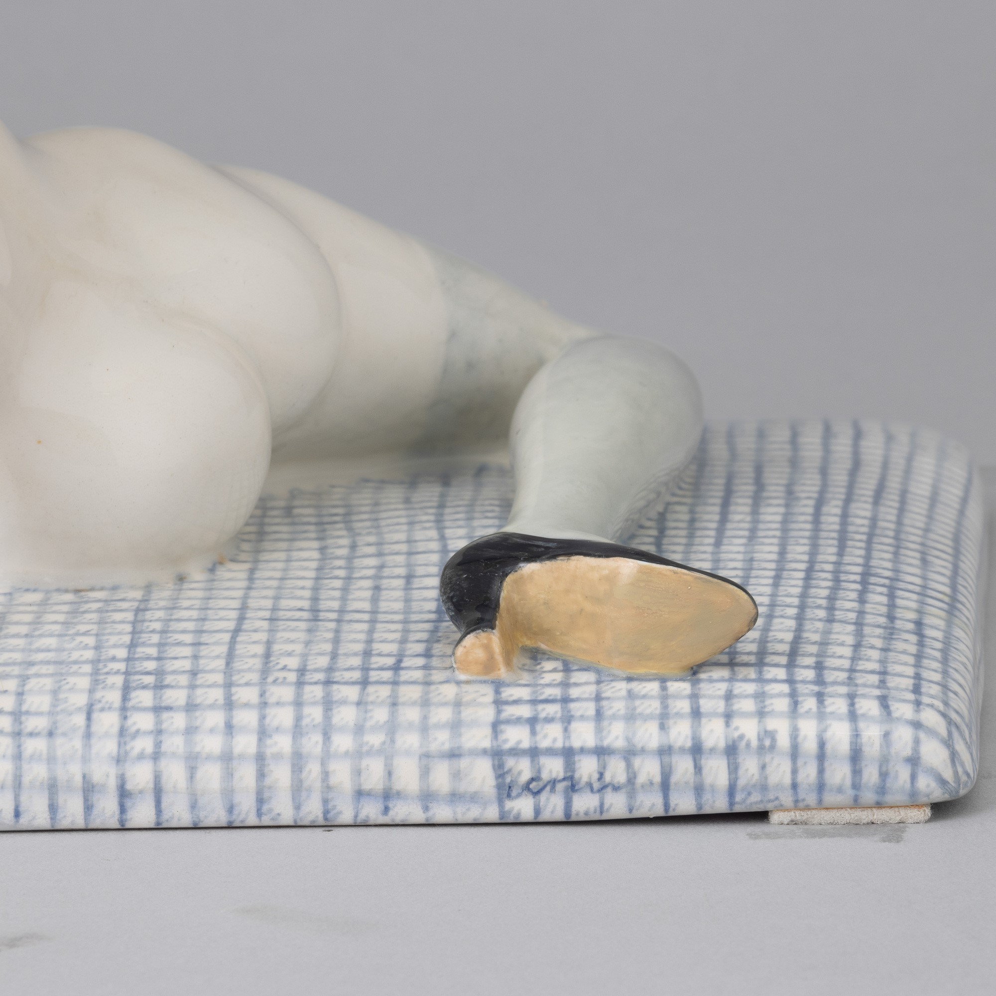 Helen König Scavini - Lenci, Torino 1929 Nuda con Coniglio