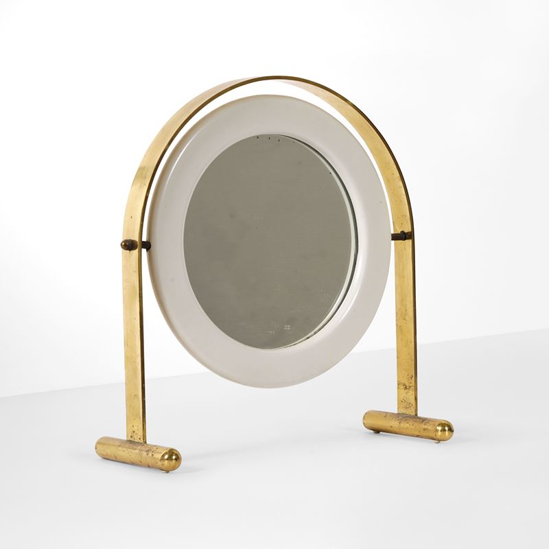 Ettore Sottsass : Specchio da tavolo mod. SP.47 Orsetta  - Asta Design - Cambi Casa d'Aste