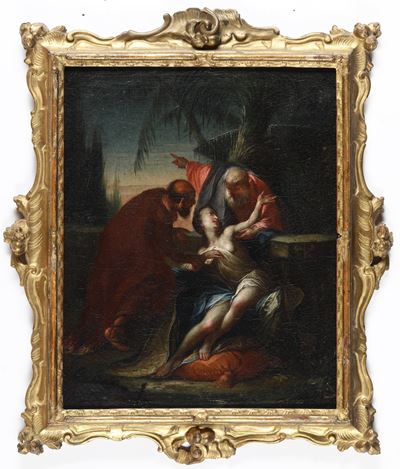 Scuola del XVII-XVIII Secolo Susanna e i Vecchioni