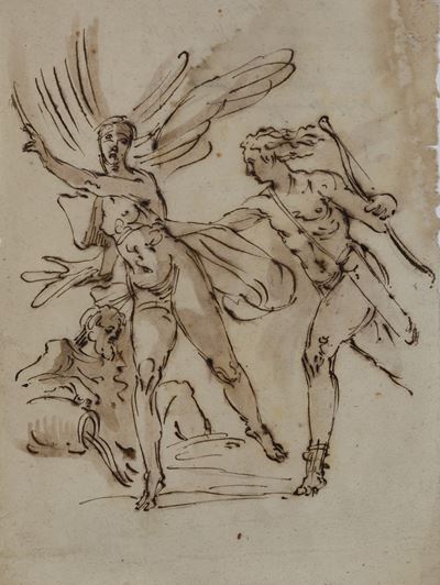 Scuola del XIX Secolo Apollo e Dafne